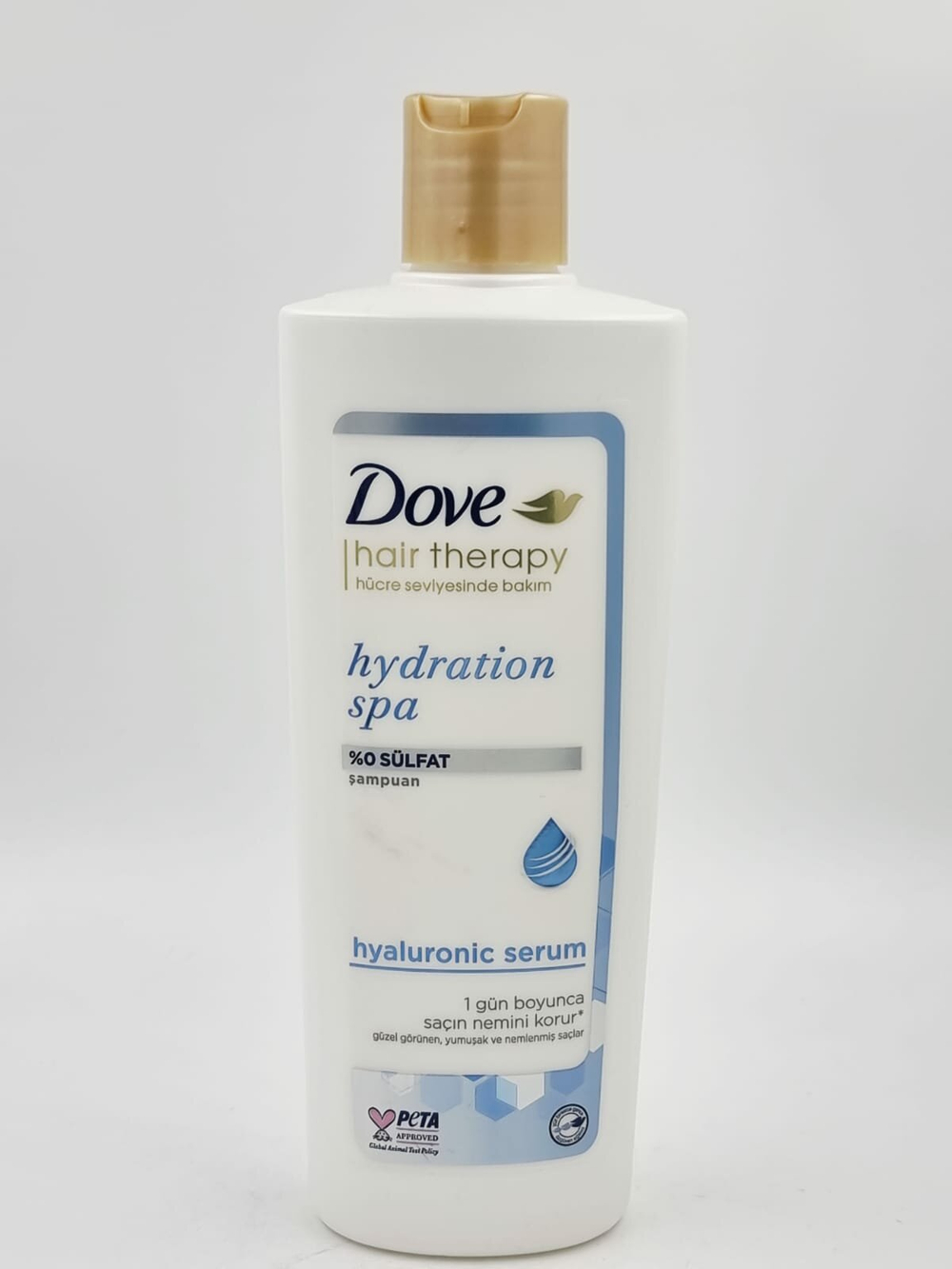 Увлажняющий шампунь Dove Hair Therapy Hydration Spa без сульфатов с гиалуроновой кислотой, 350 мл (Турция)