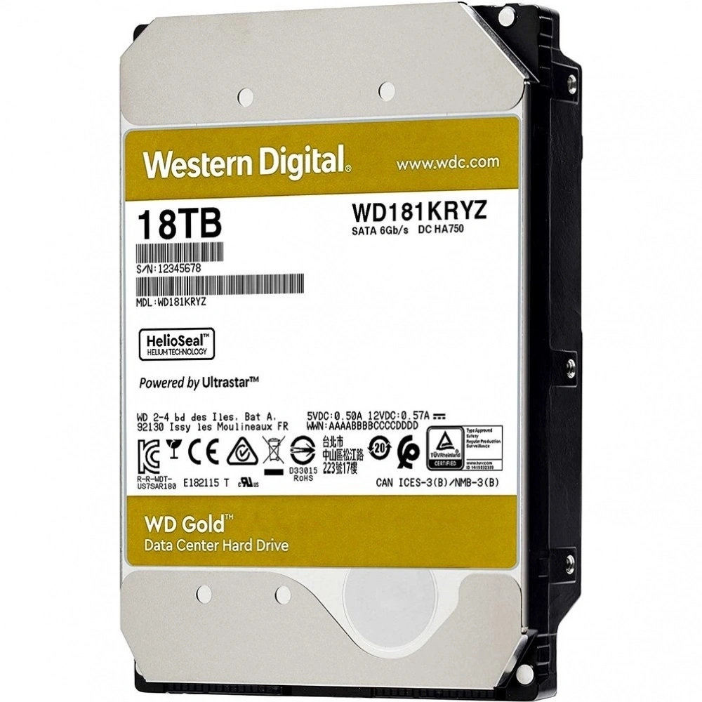 Жесткий диск Western Digital Gold 18Tb (WD181KRYZ)