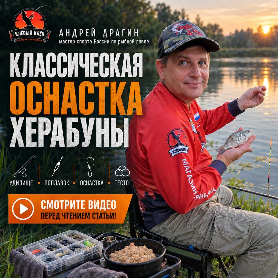 Классическая оснастка херабуны: как собрать, огрузить и настроить поплавок