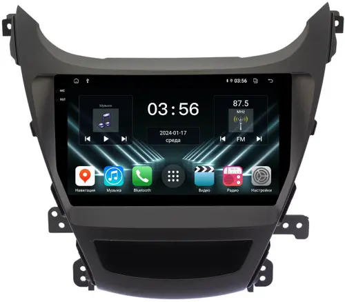 Магнитола для Hyundai Elantra 5 MD 2013-2015 (рестайлинг) - FarCar S280 монитор 9.5" IPS на Android 13, CarPlay