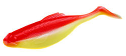Виброхвосты съедобные LJ Pro Series ROACH PADDLE TAIL 5.0in (12,7 см), цв. G08, 4 шт.