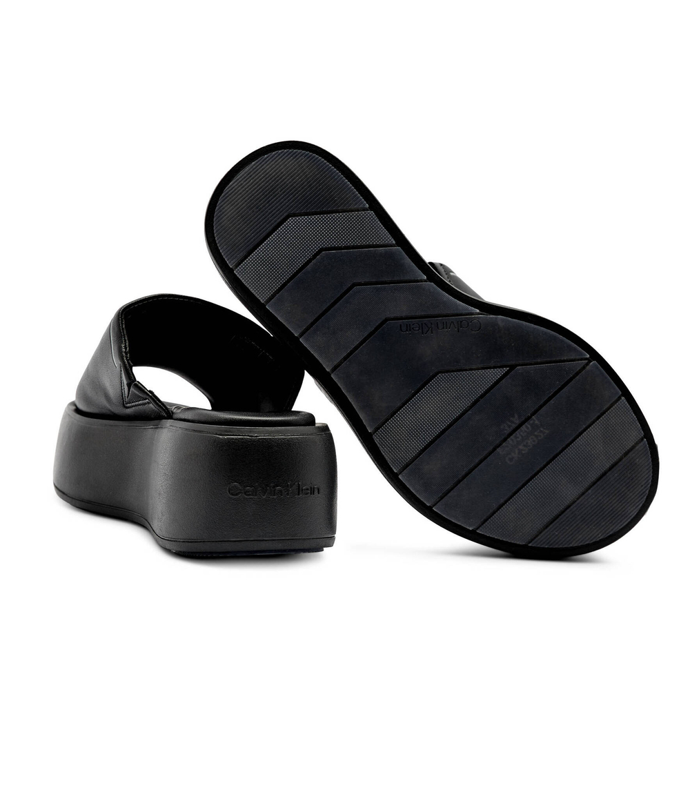 Кожаные flatform slide lth Calvin Klein - черный(HW0HW01943)