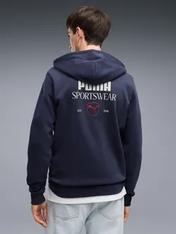 Толстовка мужская PUMA PUMA CLASS Graphic Full-Zip Hoodie FL