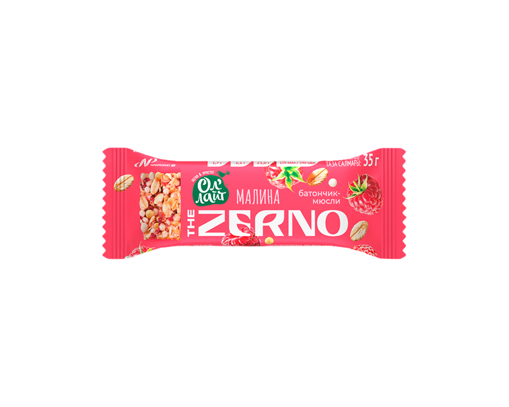 Батончик - мюсли Ол Лайт Zerno Малина 35гр