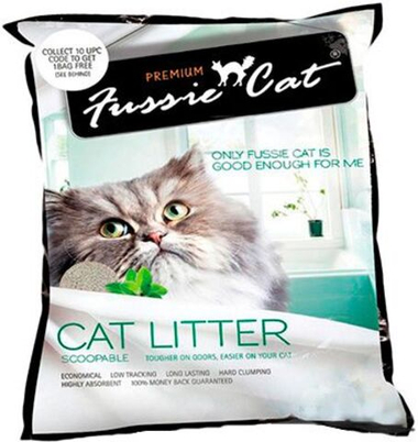 Наполнитель Fussie Cat комкующийся для кошек 5 л