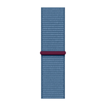 Умные часы Apple Watch Series 9 GPS, 45mm, Aluminium Case with Sport Loop, Silver/Storm Blue (Серебристый/Штормовой синий)