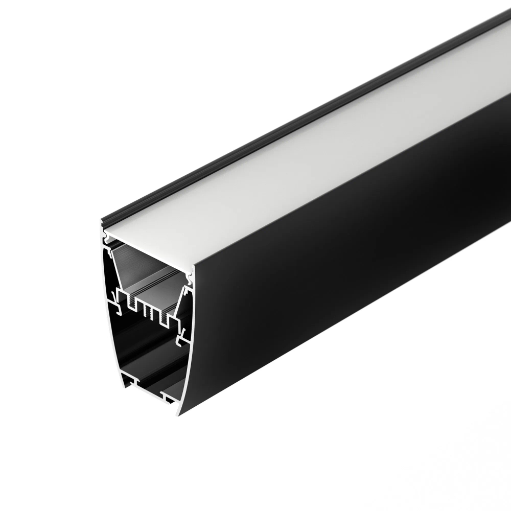 Профиль LINE-5075-U-HONEYCOMB-2000 BLACK (Arlight, Алюминий) 044885