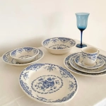 Блюдо овальное Bitossi Home Blue Rose (30.5 см)