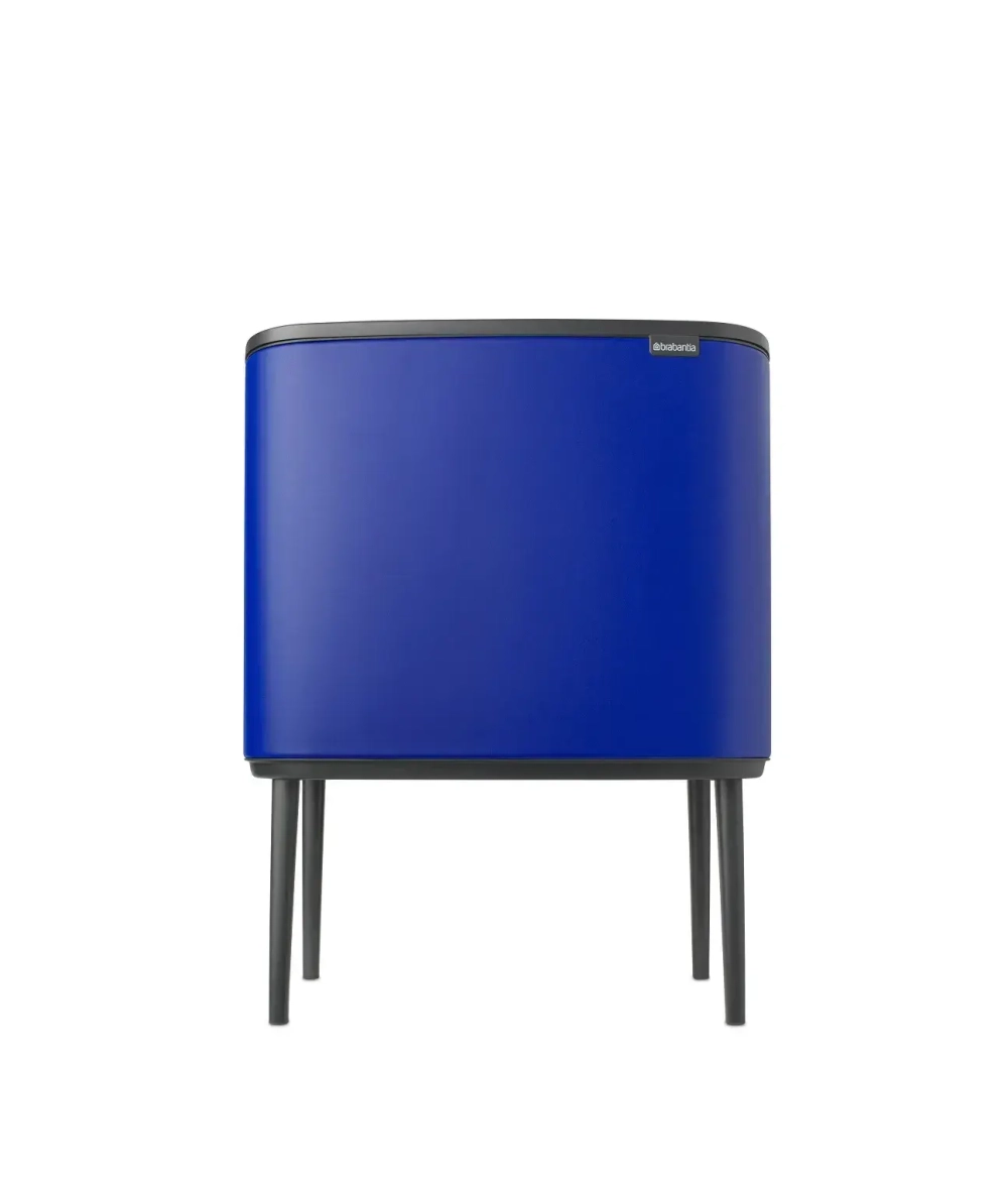 Brabantia Bo Touch 11+23 л контейнер для мусора mineral power синий (предоплата)