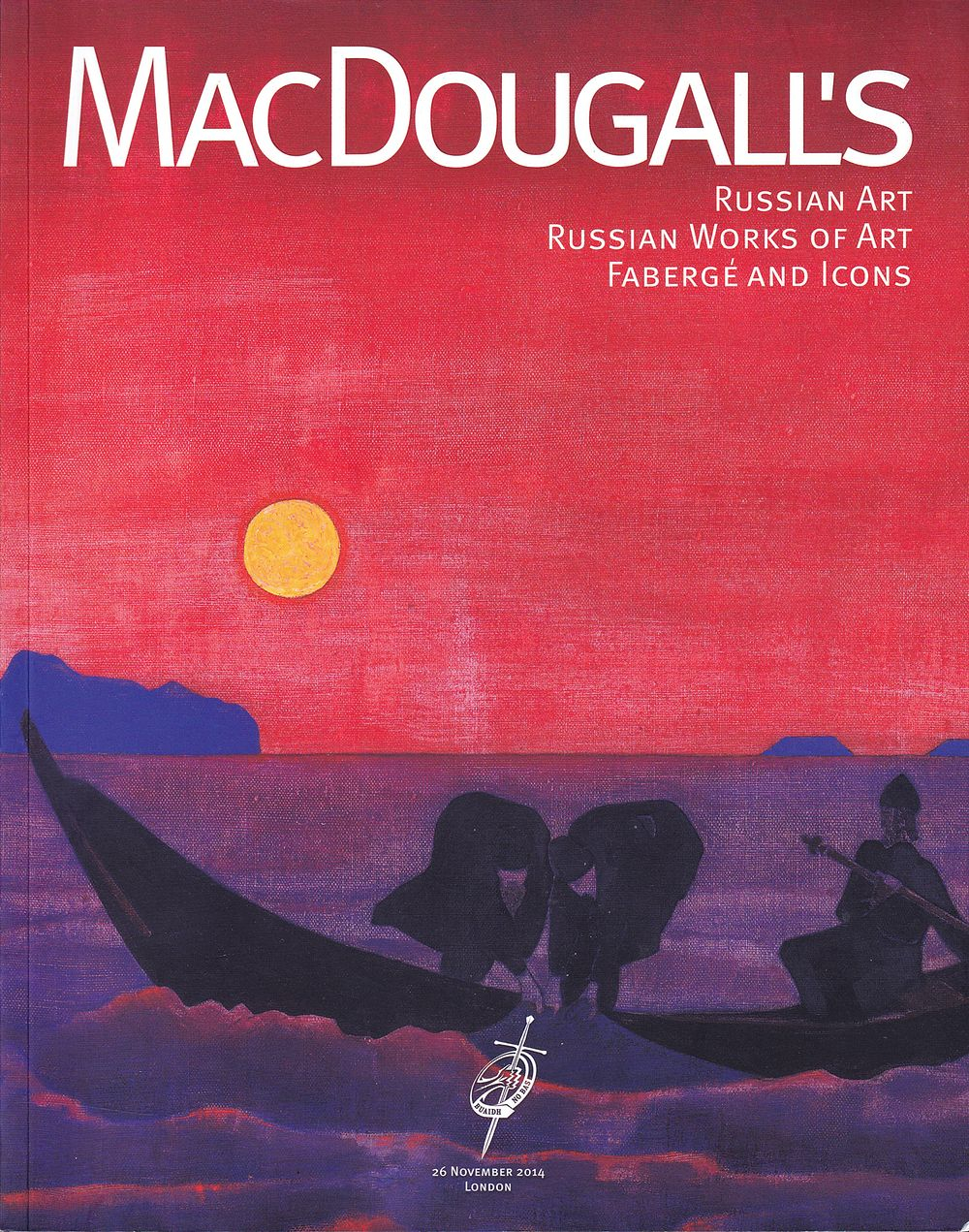 Каталог аукциона MacDougall's, Лондон, Русское искусство, декоративно-прикладное искусство, Фаберже и иконы от 26 ноября 2014 года