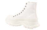 Alexander McQueen Tread Slick Boot Canvas White White Women"s