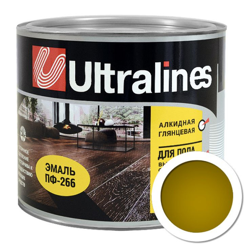Эмаль ПФ-266 РАДУГА Ultra Lines желто-кор. 10кг