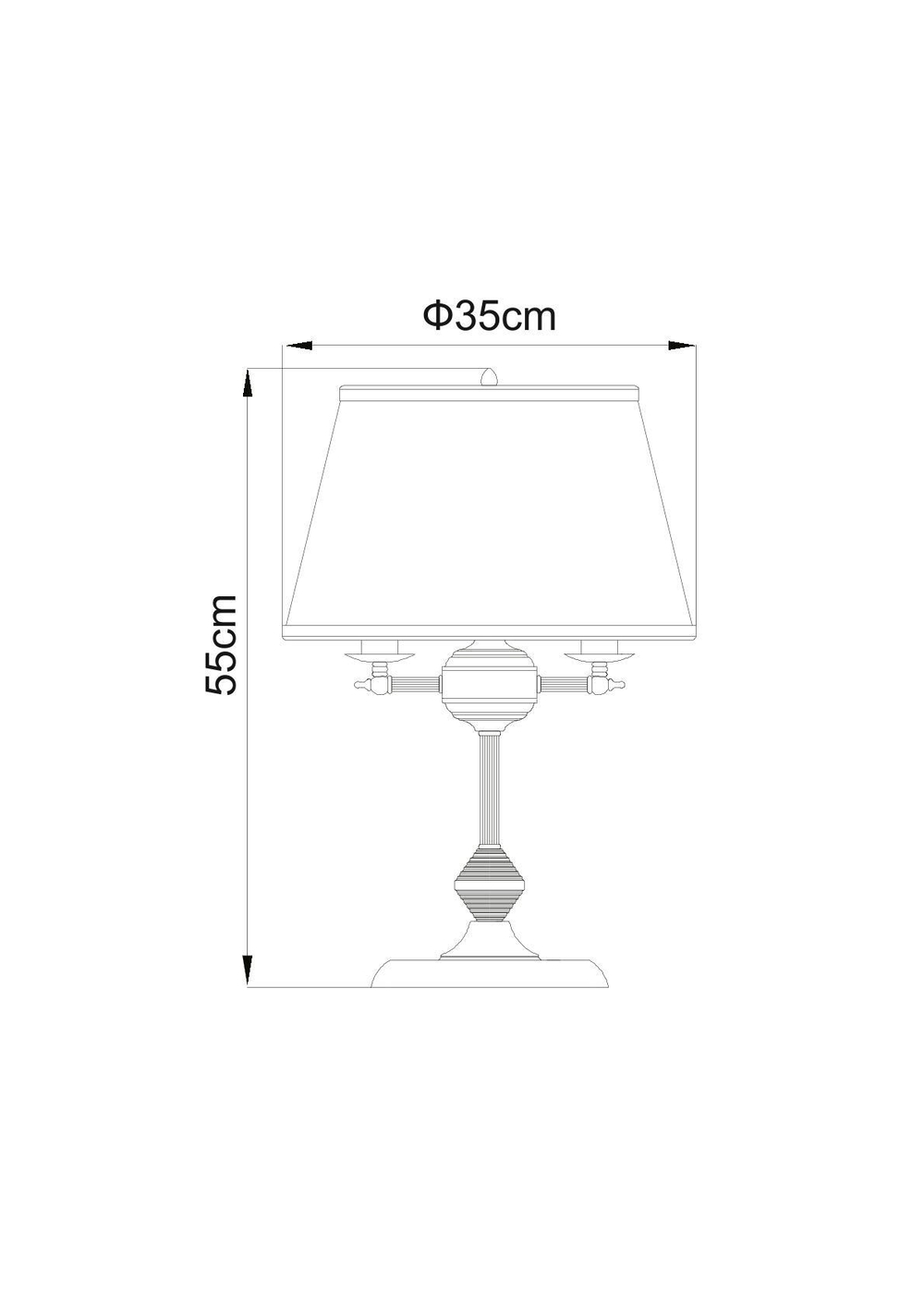 Настольная лампа Arte Lamp Alice A3579LT-3AB