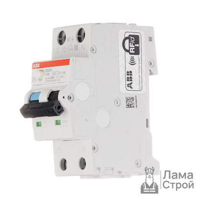 Дифференциальный автомат 2-полюсный ABB DS201 2P 20A 30 мА тип-АС ДИФ20
