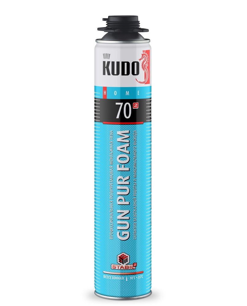 Пена монтажная KUDO HOME профи  70л  всесезонная  1000г / KUPHP10U70