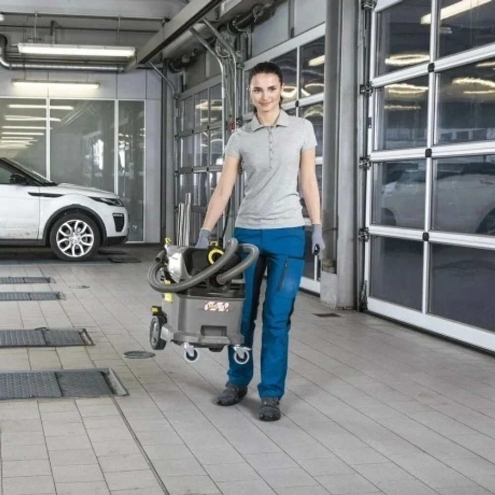 Строительный пылесос Karcher NT 30/1 Tact L 1380Вт (уборка: сухая/сбор воды) серый