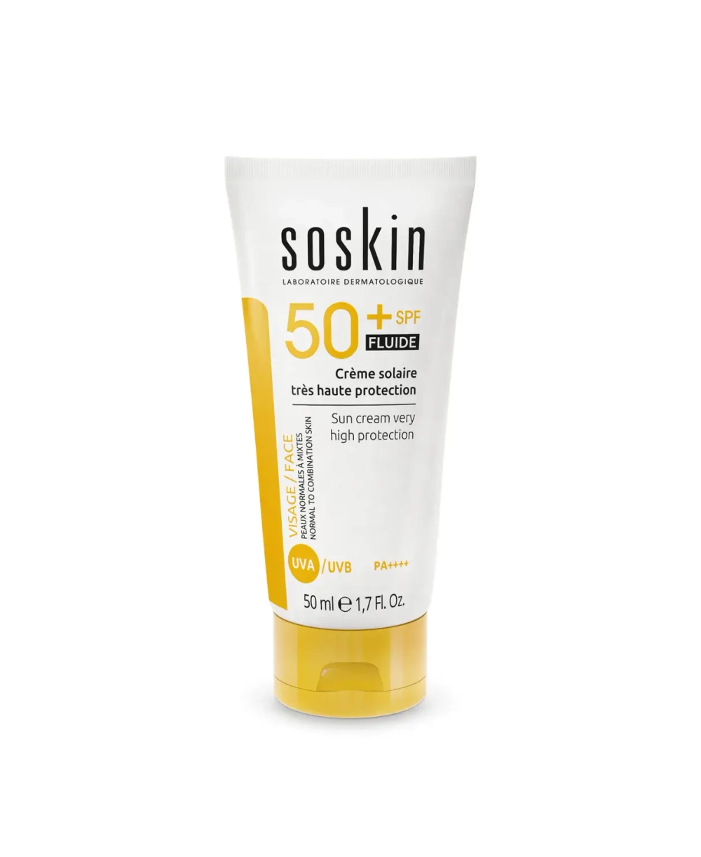 SOSKIN PF50+ LOW-TOX® SUNSCREEN CREAM VERY HIGH PROTECTION FLUID