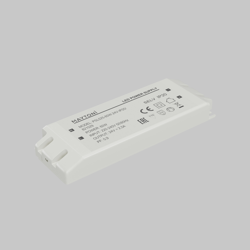 Источник напряжения Maytoni PSL025 24В 60Вт IP20 821029