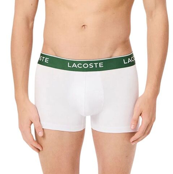 Мужские спортивные боксеры Lacoste Cotton Stretch Jersey 3P - white/whte/white
