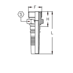 Фитинг DN 32 ORFS (Ш) 1.11/16 Interlock