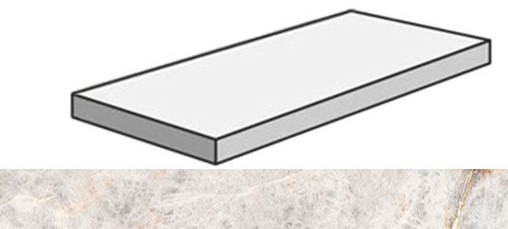 Угловая ступень SENSI GEMS ANG.TOP SX  TITAN.BLACK RET левая (PF60005671)