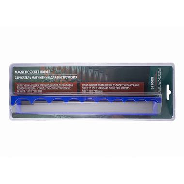 Держатель магнитный для 10 головок 1/2''(321х37мм),в блистере RockForce##Rock FORCE RF-880012G