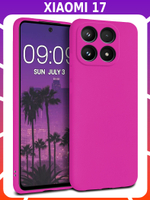 Мягкий Soft Touch чехол из силикона для XIAOMI 17 с бархатной подкладкой