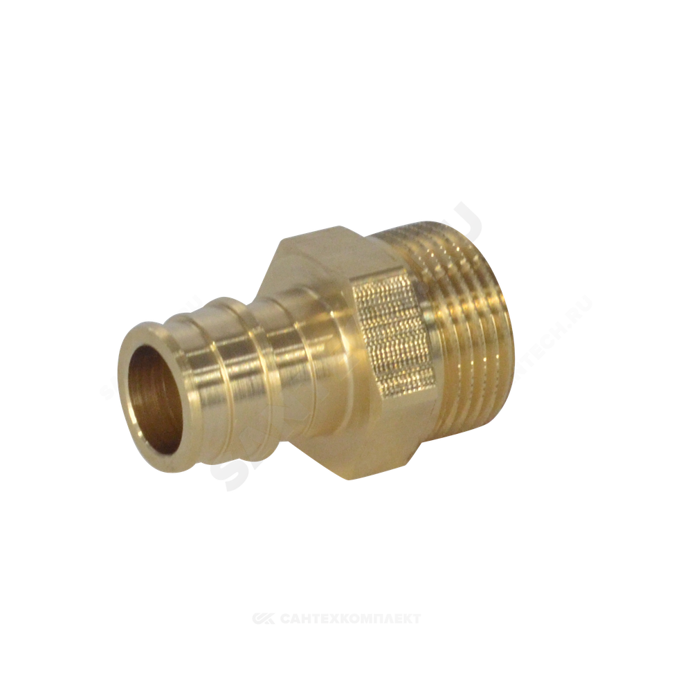 Муфта для PE-X труб радиальная латунь Дн 40х1 1/2" НР РОС GX107ACY077