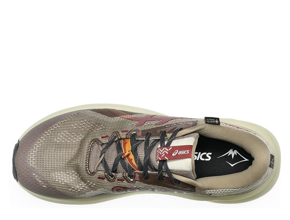 Мужские беговые кроссовки Asics Trabuco 14 Gore-Tex M Зелёно-Бордовые