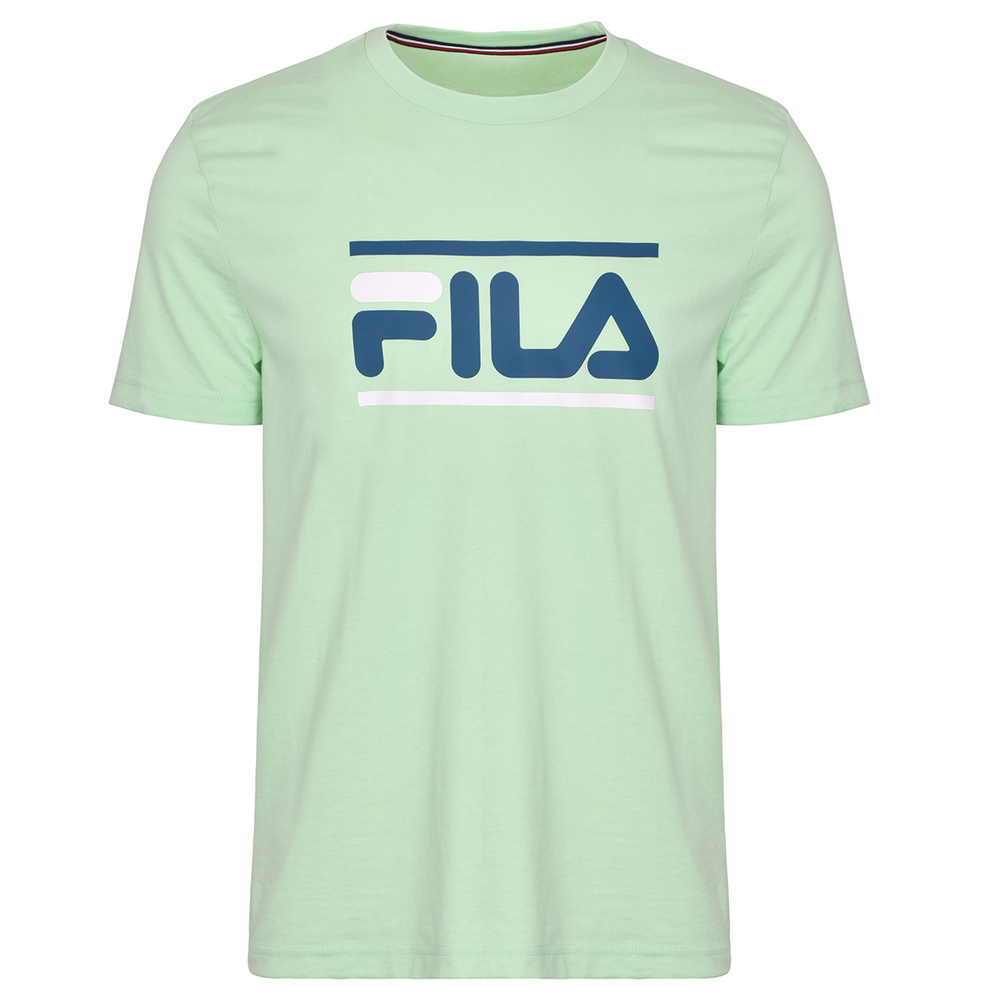 Мужская теннисная футболка Fila T-Shirt Chris - green ash