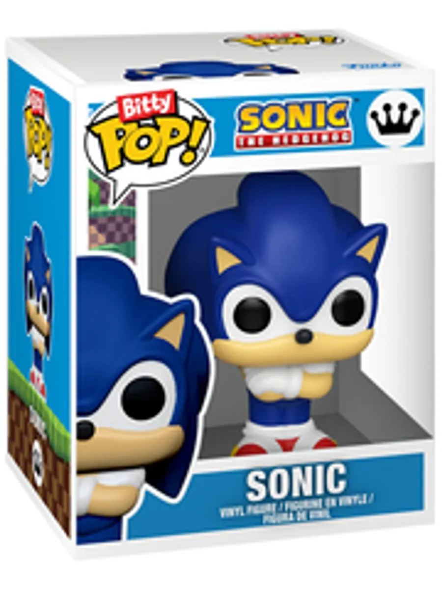 Набор Funko Bitty POP! Sonic The Hedgehog: Sonic & Arcade Case + Sonic & Speed Star + Sonic with Ring