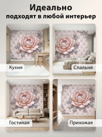 Фотообои 3d в спальню и для зала розовые цветы