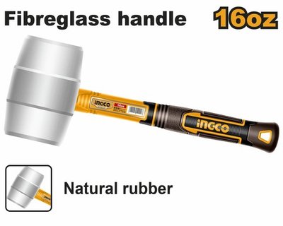 Киянка резиновая 450 гр. SUPER INGCO HRUH8916 INDUSTRIAL