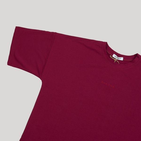 Футболка Logo Beaujolais бордовая - фото 2