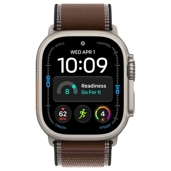 Умные часы Apple Watch Ultra 4 49 мм Natural Titanium Trail Loop Коричневый Dark umber