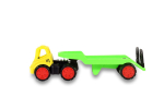 Пластмассовая игрушечная машина Toy Bibib "Эвакуатор с экскаватором" (35*12*22 см), сетка