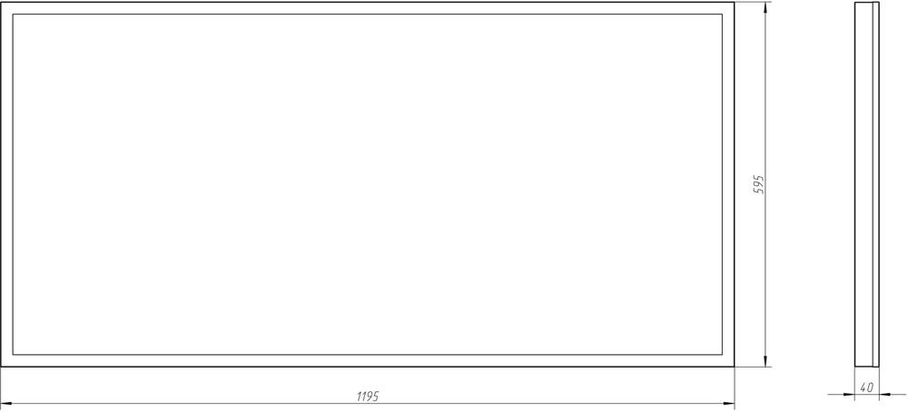 Светильник LED-панель SPO-960-3-65K-062 62Вт 6500К 6720Лм 1195x595x40 матовый ЭРА