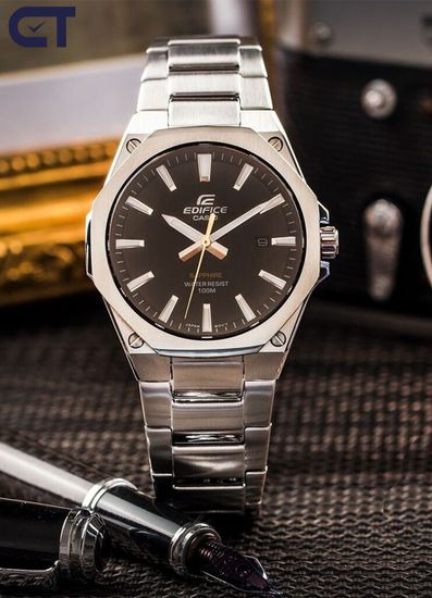 CASIO EFR-S108D-1AVUDF EDIFICE мужские наручные часы — мужская модель с черный циферблатом и сапфировым стеклом