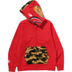 A Bathing Ape Bathing Ape Sweatshirts Cotton Moderate No Fleece Lined Regular Zip Closure 0zxswmx05151p красный