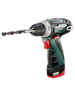 Аккумуляторная дрель-шуруповерт Metabo PowerMaxx BS  Акк.винт [600079550] (2х2.0Ач в сумке )