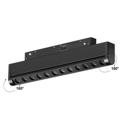 359654 SHINO NT26 166 черный Трековый светильник для низков. шинопровода с переключ. цв. темпер. IP20 LED 3000К\4000К\6000К 12W 48V FLUM
