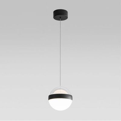 5075/12L L-VISION ODL24 511 черный/прозрачн./молочный/металл/акрил Подвес LED 12W 4000K 600лм RONI