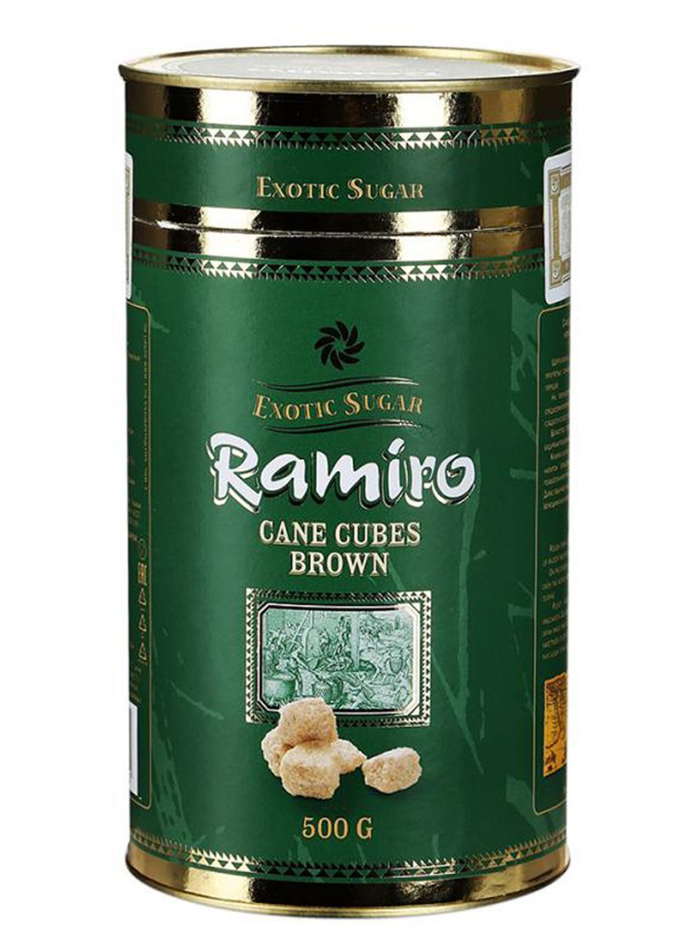 Сахар тростниковый коричневый Нераф. кусковой "Ramiro" (ЭСПК 1000г П/10шт.)