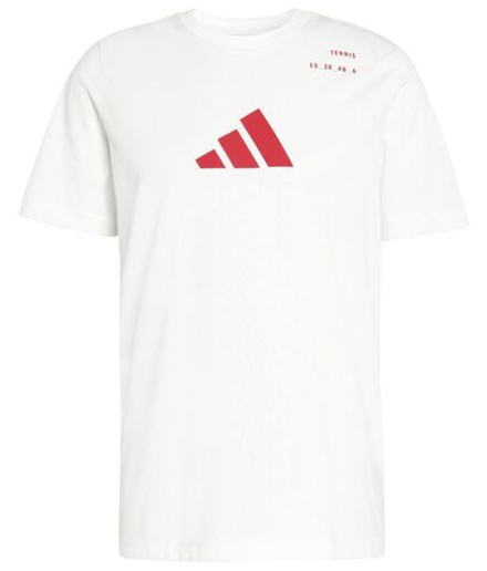 Мужская теннисная футболка Adidas Category Graphic - white