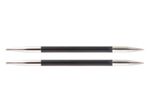 Спицы съемные Knit Pro Karbonz 5 мм, для длины тросика 28-126 см, карбон, черный, 2 шт, 41307