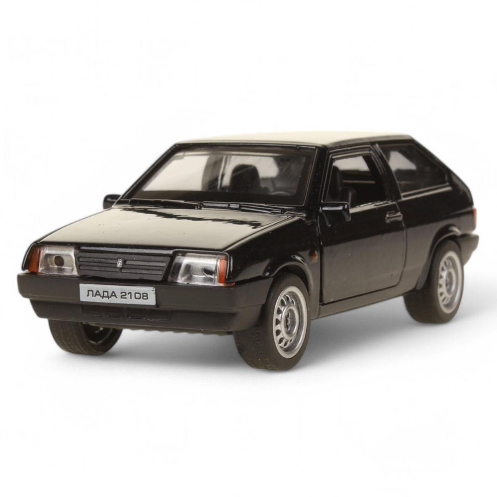 Модель ин. мет. "Lada -2108 Спутник" 12см. откр. двери, багажник, черный коробка 2108-12-BK (Технопарк)