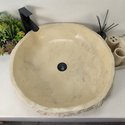 Раковина из мрамора Erozy Cream EM-64948 62x61x15 из натурального камня