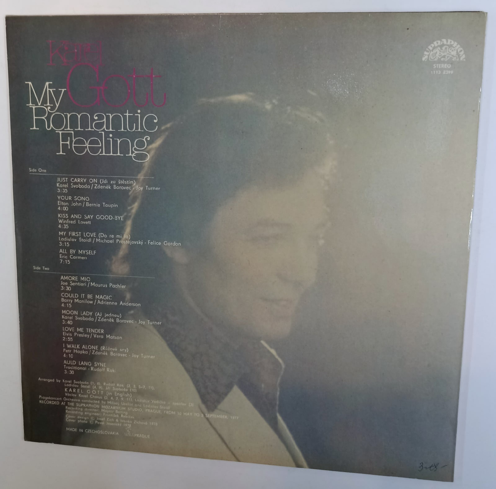 Karel Gott My Romantic Feeling (Czechoslovakia 1980)