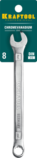 KRAFTOOL 8 мм, комбинированный гаечный ключ (27079-08)