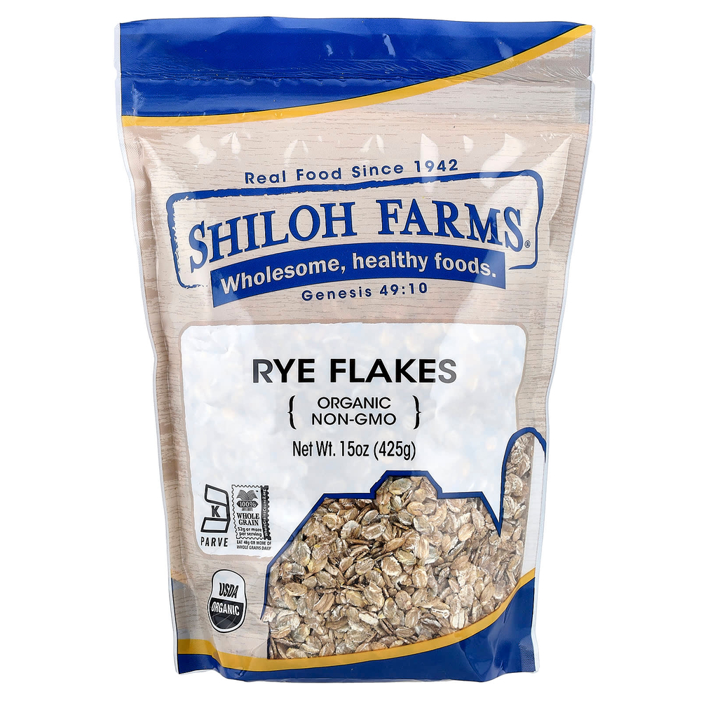 Shiloh Farms, органические ржаные хлопья, 425 г (15 унций)